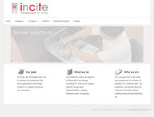 Tablet Screenshot of incite.vu